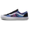 Style 36 Decon SF Flame Low Top Skate Shoes Unisex Skate Shoes Blue Red VN0A3MVLVS4
