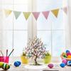 Пасхальные яйца Дерево Декор Акриловая настольная табличка 2D Праздничные принадлежности Украшение Настольная вывеска для
