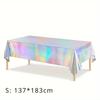 1PC Disposable laser tablecloth oilproof waterproof aluminum film tablecloth birthday wedding party holiday supplies decoration