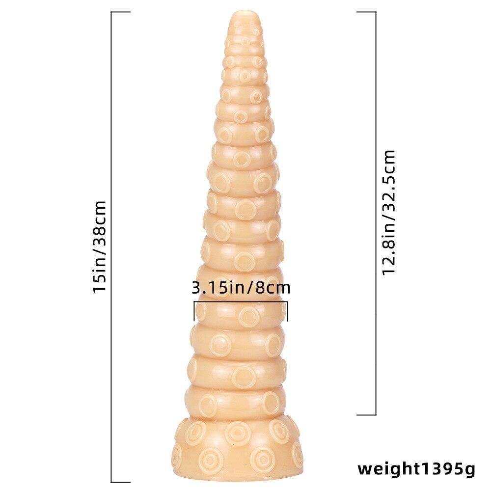 38 см ноги осьминога, большая Анальная пробка, анальный расширитель, секс-игрушки для взрослых, реалистичный фаллоимитатор дракона, Фистинг, БДСМ, привязка, ремень на пенисе