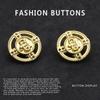 10 шт. Металлические пуговицы Круглые Золотые Изысканные Пальто Тренч Шерстяная одежда Куртка Пуговицы высокого класса Daquan