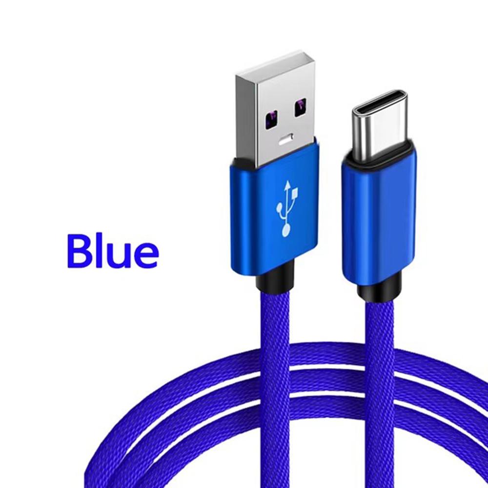 USB A к Type C нейлоновый плетеный провод зарядный кабель дата синхронизация кабель 3A быстрая зарядка для Samsung Android USB C мобильный телефон