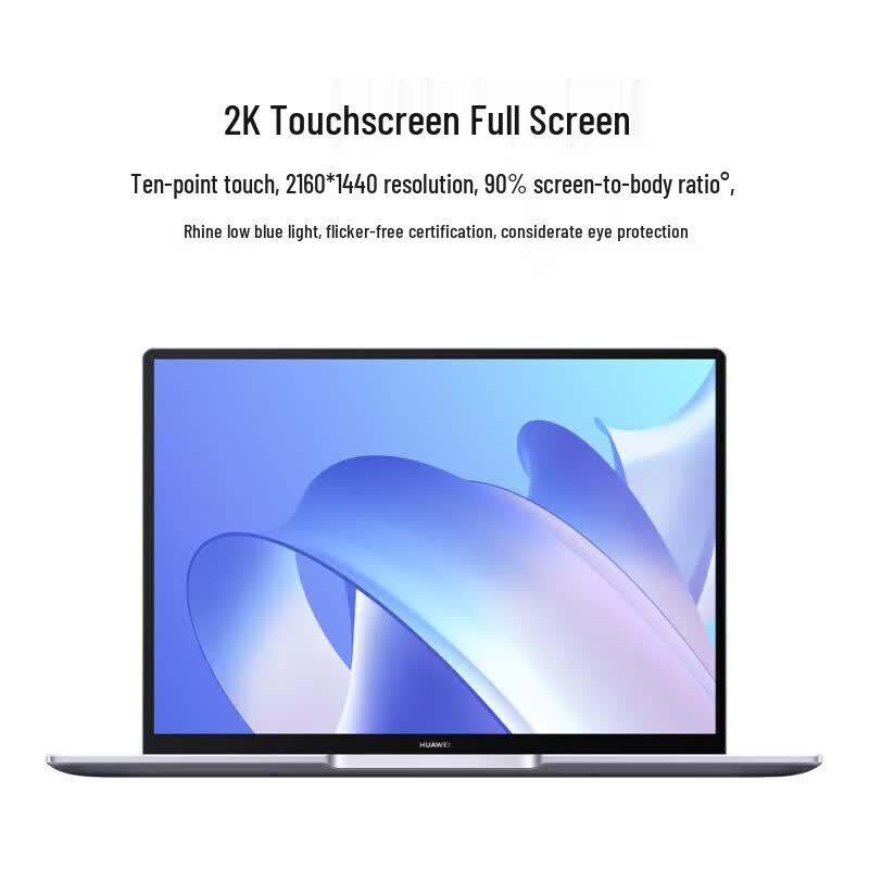 Huawei Ноутбук MateBook 14 13-го поколения с Core, 2K-сенсорным экраном (Китайская версия)