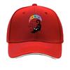Whimsical Rainbow Moon Cat Charm Sandwich Baseball Cap Sun Cap Outdoor Workouts Hat