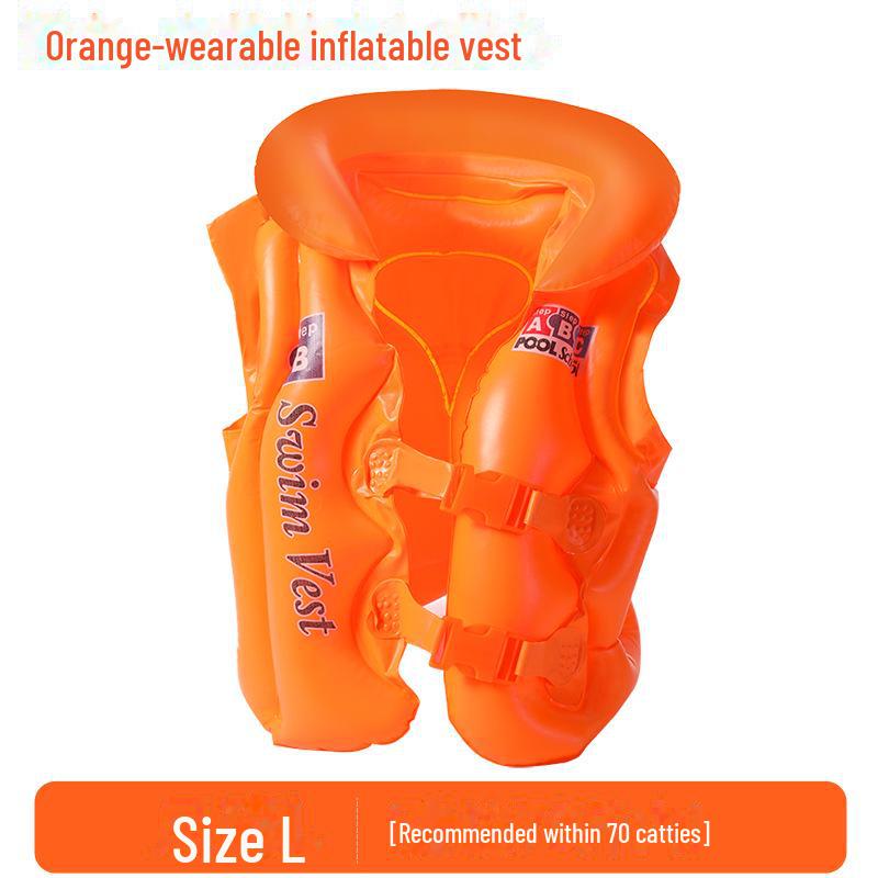 Kids' Inflatable Swim Vest - Beginner Buoyancy Aid for Small Children
