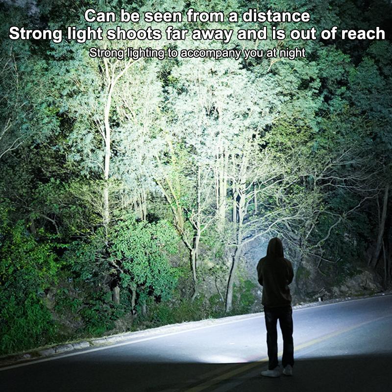 Rechargeable Mini Pocket Flashlight with Anti-sneak LED Light for Hiking Safety and Outdoor Adventure