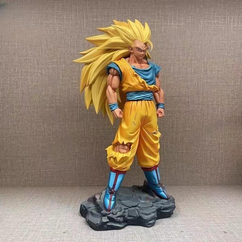 30cm/11.81inch Drogan Boll Son Gocool Ssj3 Figure Super Saiyan 3 Gocool Action Figures Gk Statue Collectionmodel Toys Gift
