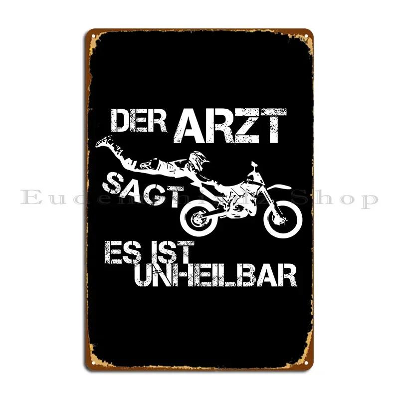 Motocross Funny Gift Metal Plaque Poster Wall Decor Cinema Create Character Cinema Tin Sign Poster
