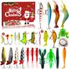 Creative Christmas Fishing Lure Set: Freshwater Trout, Bass & Salmon Hard Baits with Hooks