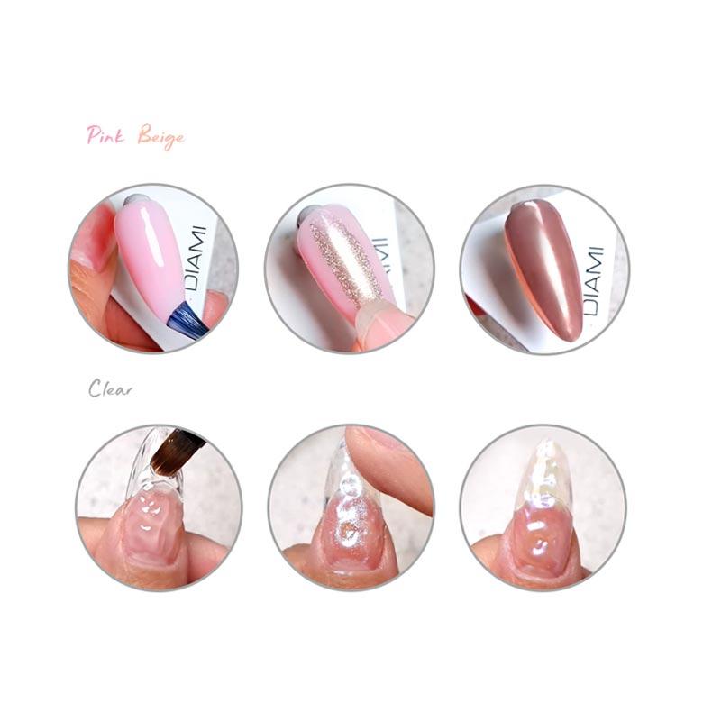 DIAMI Siligelo Non-wipe Nail Color Gel For Mirror Effect 10ml/5ml