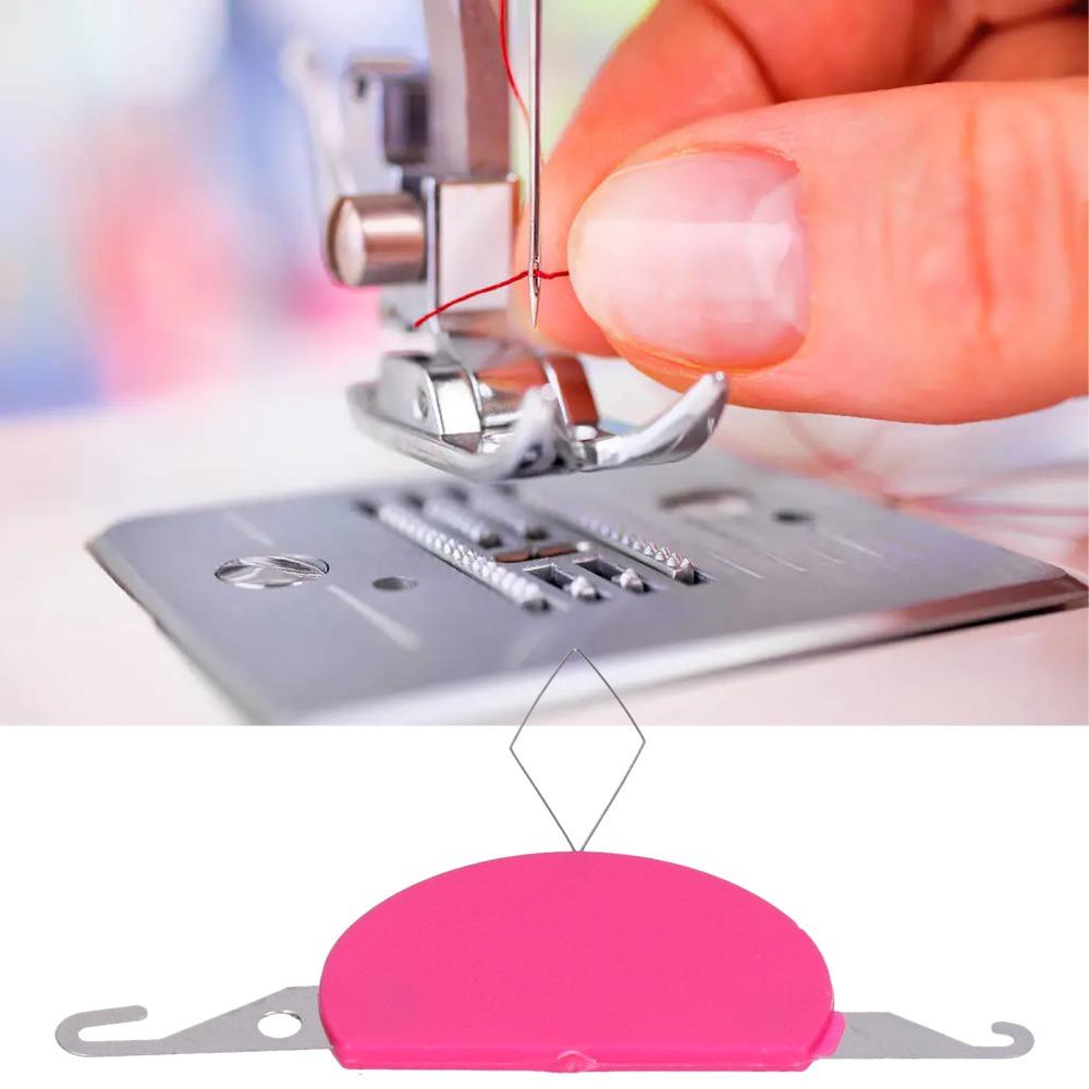 5pcs Lightweight 3 In 1 Needle Threader DIY Simple Portable Needle Threader For Machine Sewing