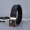 Four Seasons Available New Men'S Belt Alloy Automatic Buckle Leather Belt High End British Leather Cowhide Pants Belt