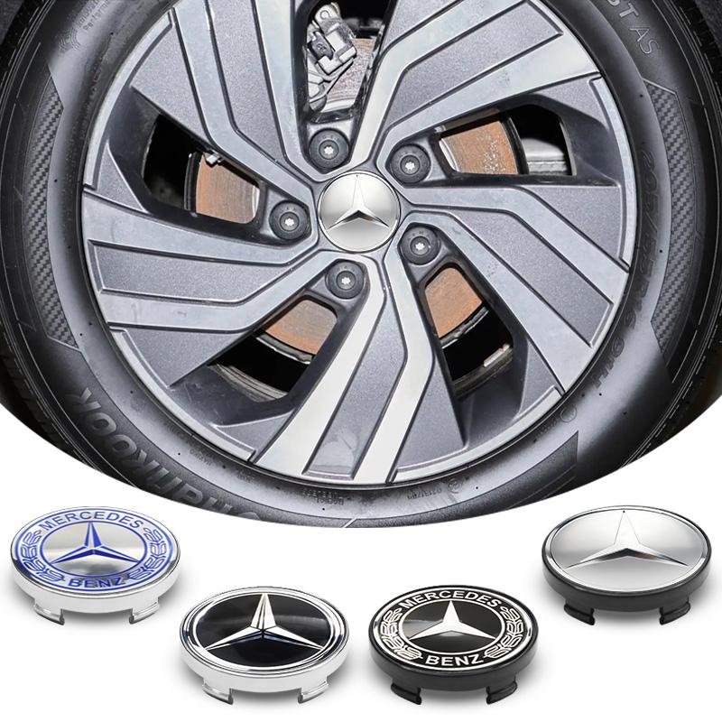 New 4Pcs 56mm 60mm Car Wheel Center Cap Rim Hub Cover For Mercedes Benz W211 W203 W204 W210 W124 W202 W212 Hubcap Stickers Accessory