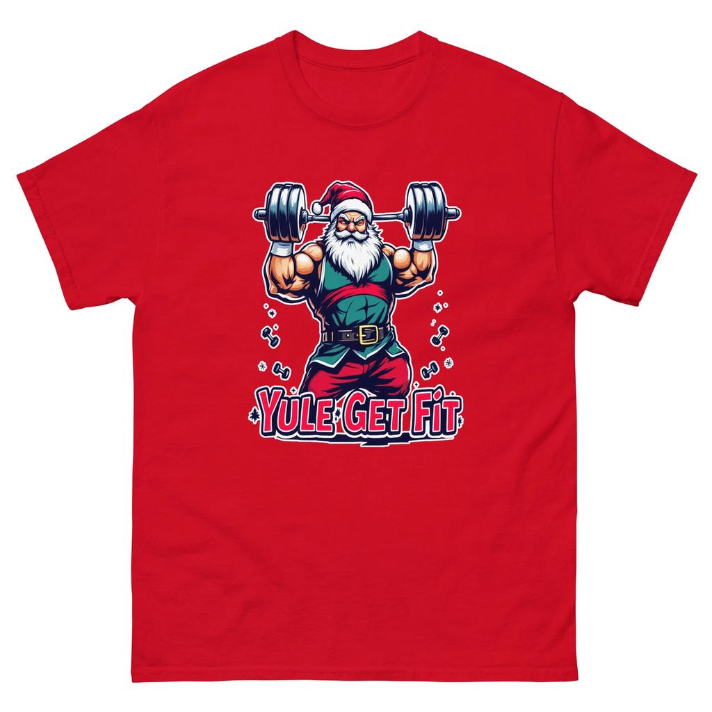Yule Get Fit Christmas Xmas Funny T-Shirt