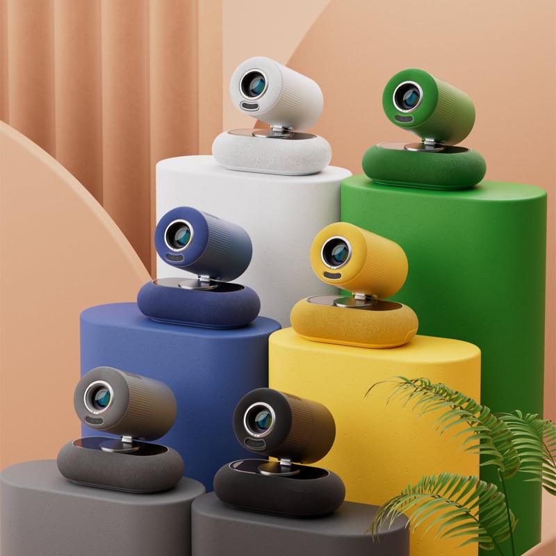 Vivicine Новейший YT900 Android 13 1920x1080p Full HD 1080p Проектор для домашнего кинотеатра, Автофокус, Автоматическая коррекция трапецеидальных искажений