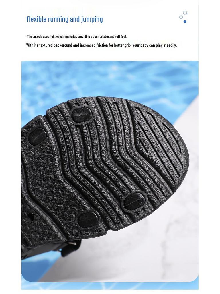 Summer 2025 Boys' Non-slip Sports Sandals: Soft Sole, Lightweight Beach Flip-flops for Kids