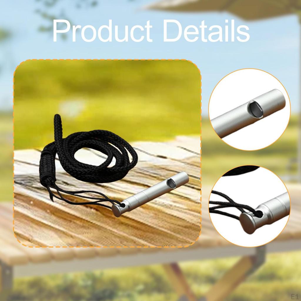 Emergency Whistle, Security Whistle with Lanyard, Survival, Hiking, Camping Gear