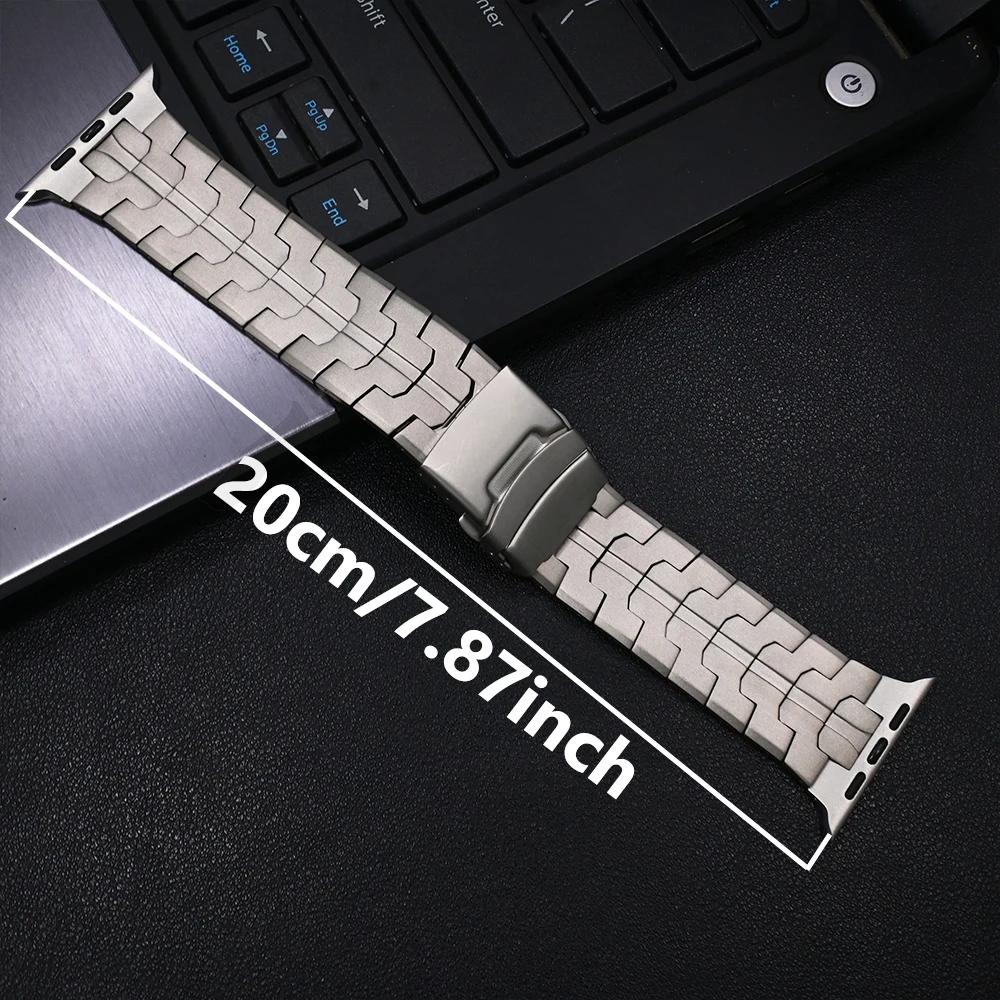 Титановый ремешок для Apple Watch Ultra 2 49 мм 10 46 мм 9 8 7 45 мм Браслет для iWatch 6 5 4 se 44 45 мм Ремешок