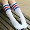 Japanese Sexy Black White Striped Long Socks Cute Jk Women Knee Stockings Ladies Girls Sports Socks Three Stripes Mid Tube Socks