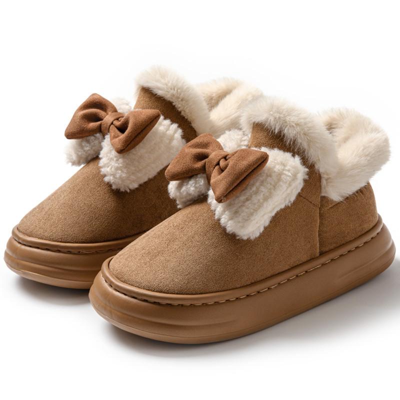 Fashion 2025 New Waterproof Cotton Shoes for Women Winter Indoor Plush Warm Couple Cotton Shoes Outdoor Anti Slip Platform Women's Shoes