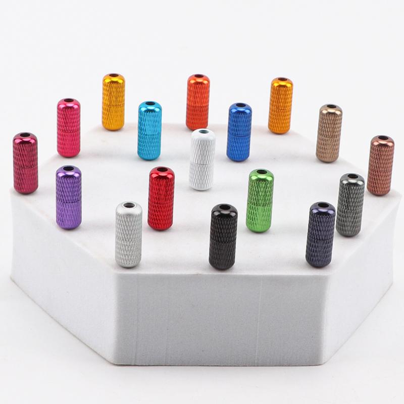 1 Pair Aluminum Capsules Lock Shoelaces Sneakers Buckle Metal No Tie Shoe Laces Colorful Lock Buckle Kits Shoelace Accessories