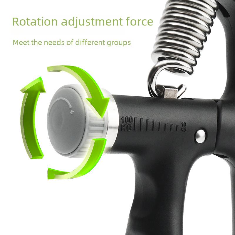 Силовой тренажер с регулируемым хватом: Электронный счетный ручной захват (10-100КГ) для тренировки мышц