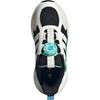 Adidas Galaxy Abrasion Resistant Low top Kids Lifestyle Shoes Black White Green Kids' JQ4501