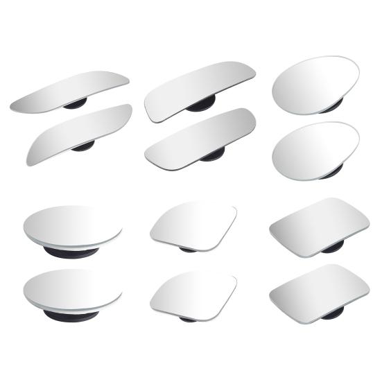 1 Pair Car Blind Spot Rearview Mirrors Frameless Convex Side Mirrors Wide Angle Rear View Car Mirrors Accessories