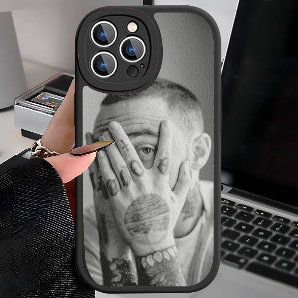 Крутой чехол для телефона M-mac Miller для iPhone 16 15 14 11 12 13 Pro Max Plus Задняя кожаная крышка