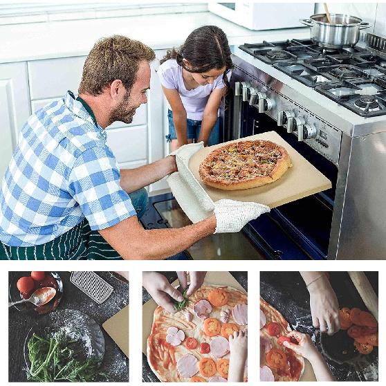 Pizza Peel 10 Inch Stainless Steel Pizza Paddle and Turner with Long Foldable Wooden Handle Pizza Spatula, Pizza Peel for Bread Oven and Grill Non