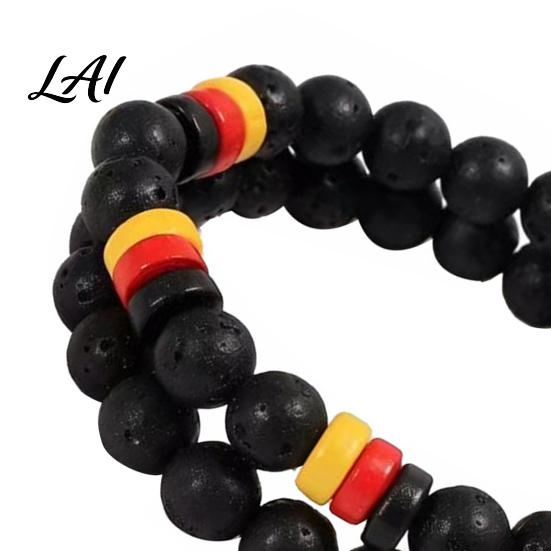 Mens Elastic Beaded Bracelets Natural Obsidian Stone Bracelet for Men 8mm Rock Accessories Stretch Bracelet Stackable Wristband Daily Wear Gift Him
