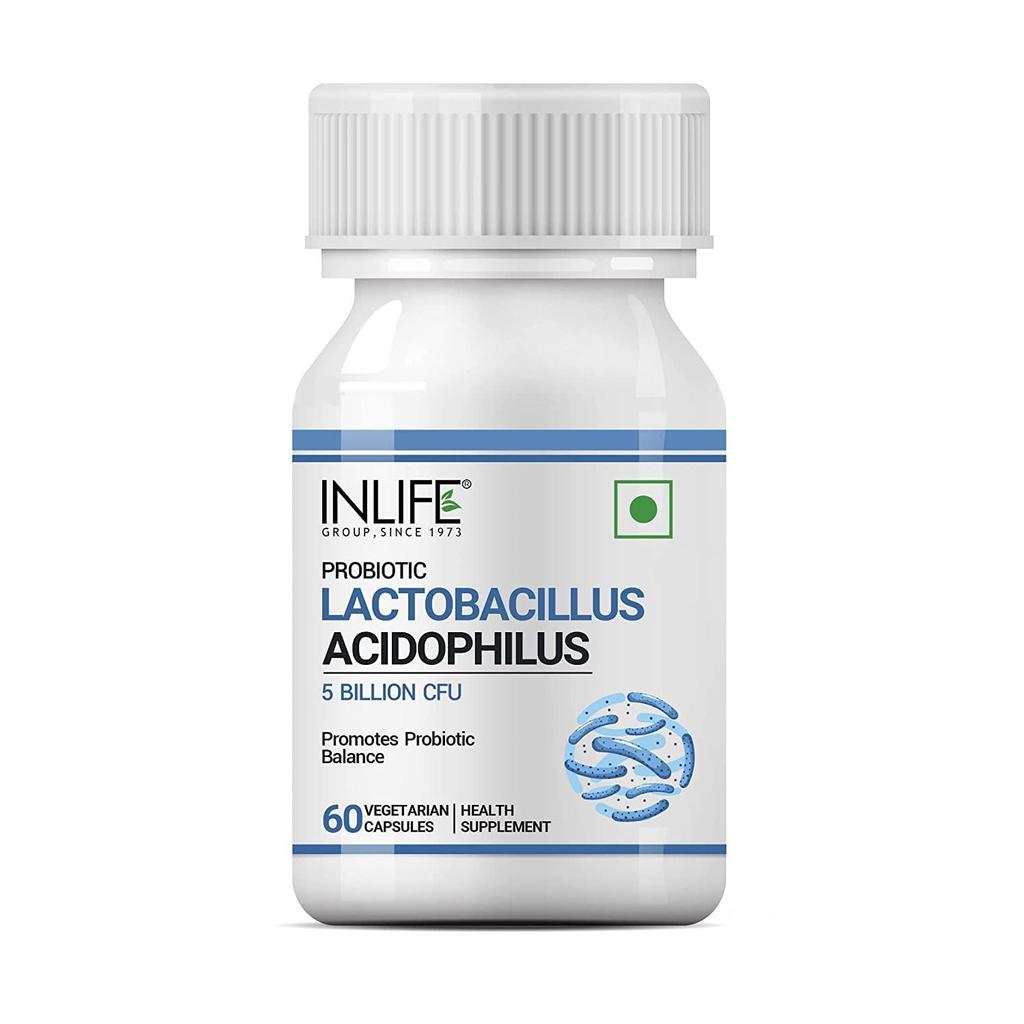 Лактобактерии Ацидофильные (60 кап), Lactobacillus Acidophilus, INLIFE