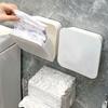 Многофункциональный настенный герметичный и пыленепроницаемый ящик для хранения в ванной комнате для ватных палочек, мусорных пакетов и салфеток