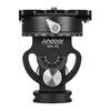 Andoer VH-10 2 Way Pan/Tilt Tripod Head Panoramic Bird Watching Photography Head with Quick Release