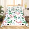 Cute Salamander Bedding Home Textiles Cartoon Style Three-piece Digital Printed Duvet Cover