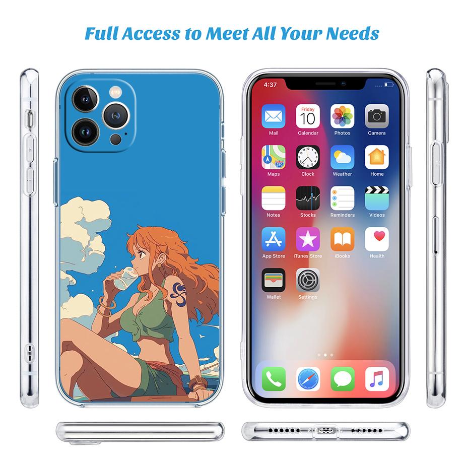 TR29 One Piece Nami Phone Case for Motorola Moto G10 G20 G30 G31 G32 G34 G35 G41 G42 G50 G51 G52 G55 G60 G60S G62 G71 G72 G75