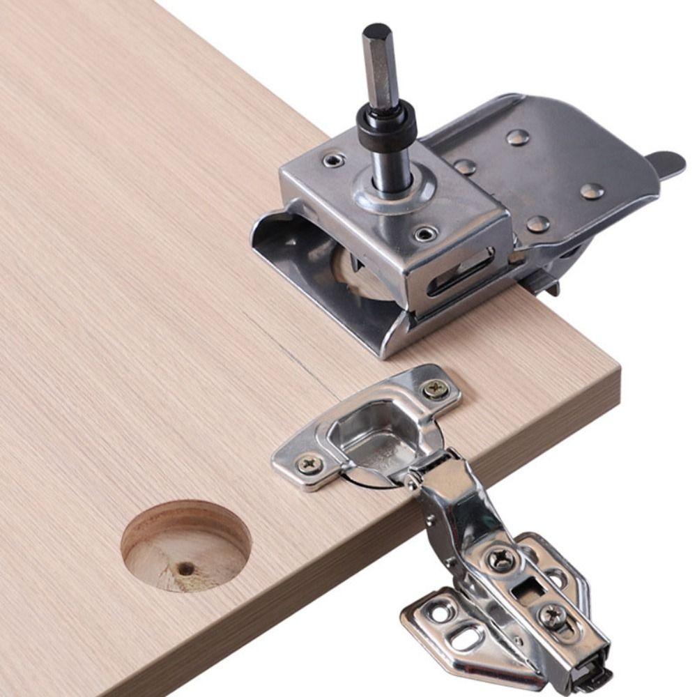 Adjustable Door Hinge Template Hinge Installation Hinge Slotting Locator Hole Guide Jig DIY