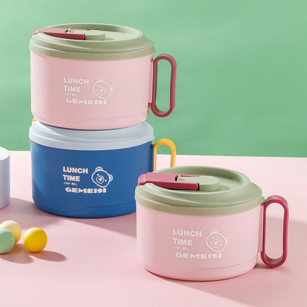 1300ML Leakproof Instant Noodle Bowl Large Capacity Udon Soup Bowl Lunch Box For Students, Office