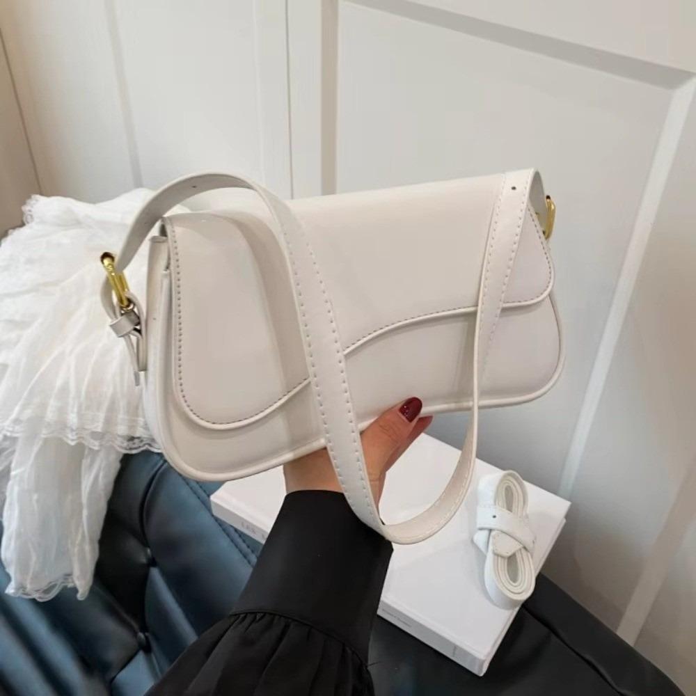 Trendy Retro Women's Shoulder Bag PU Material Small Square Bag Tote Bag Stylish Handbag Crossbody Bag