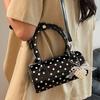 Нишевая сумка в горошек женская 2025 новая модная универсальная сумка-мессенджер под мышкой изысканная портативная маленькая сумка цилиндрическая сумка