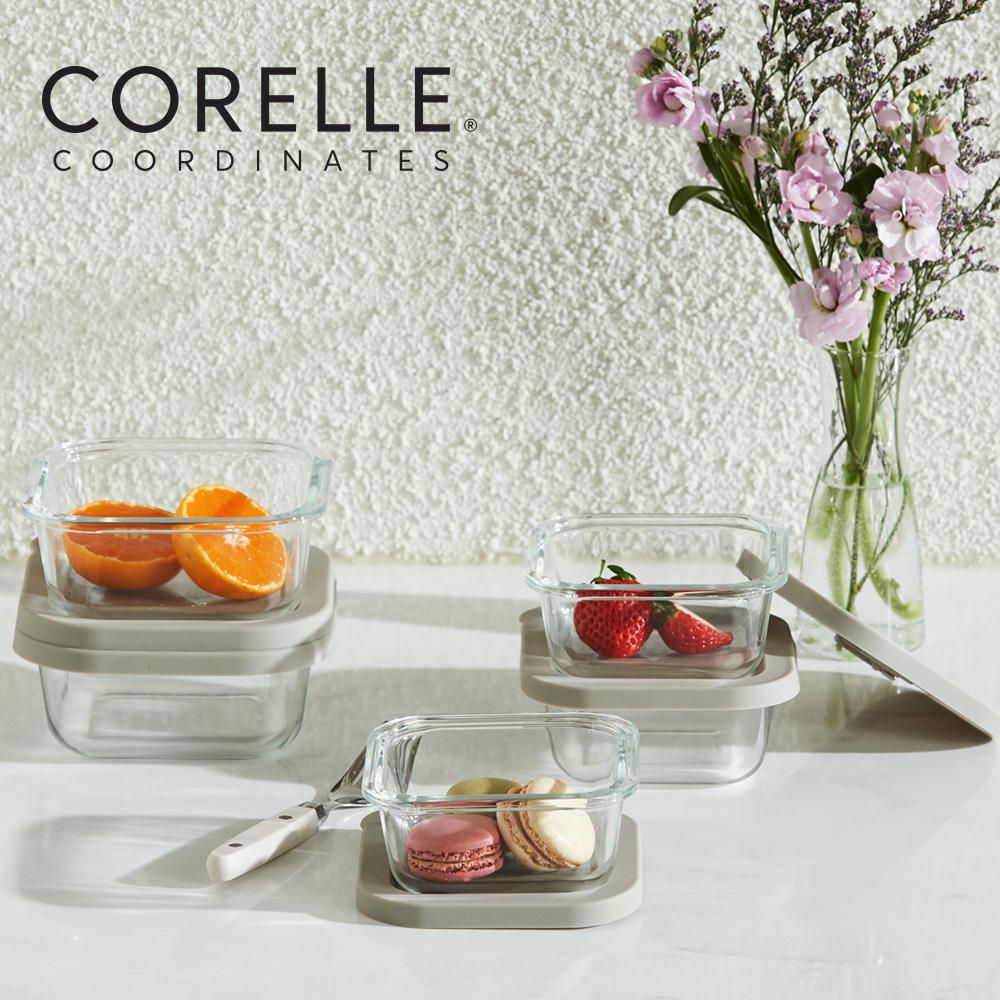 Corelle квадратный стеклянный контейнер для хранения продуктов 5 шт. BPA бесплатно