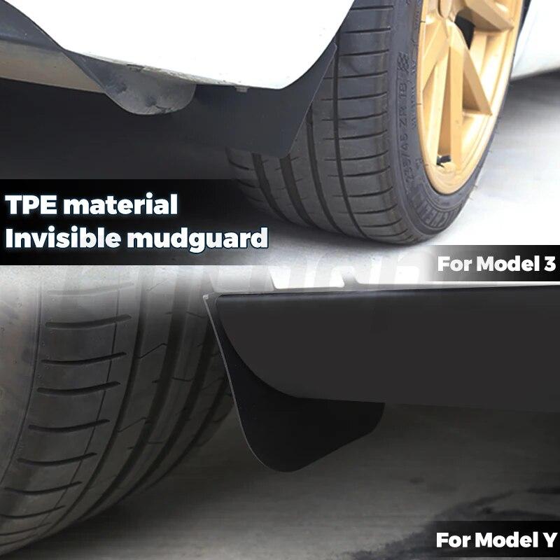 Futhope 4PCS TPE брызговики для Tesla Model 3 Model Y ~2023 брызговики противоскользящие сменные брызговики крыло