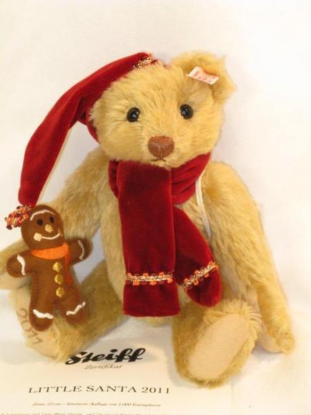 Steiff Япония Эксклюзив Санта 2011 Пряничный человечек «Маленький - Корица»