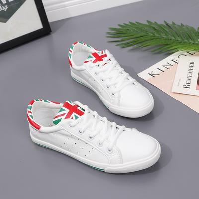 Мода 2025 Женские кроссовки из мягкой кожи Легкие Нескользящие Перфорация для воздухопроницаемости Шнуровка Повседневная Удобная обувь для ходьбы