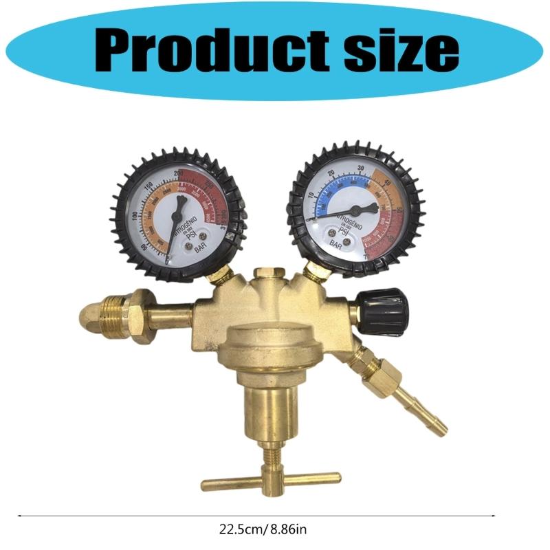 Accuracy Bronze Gas Pressure Regulator For CO2 Rare Welding Systems G3/4 Thread Guard Gate Plan M4YD