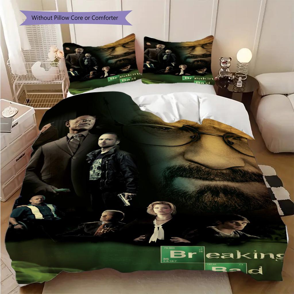 Bad Fiery Journey Bedding 1 Duvet Cover 2 Pillowcase Without Core Bedding Set Christmas Birthday Gift Soft And Comfortable