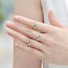 Temperature Niche Titanium Steel Ring Women's Circle Simple Light Face Couple Ring