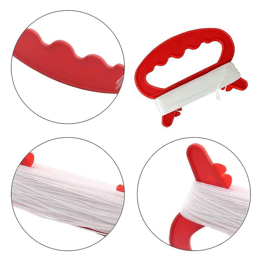 10Pack D Shape Kite Spool Handle with Line 30meters Kite String Winder Tool