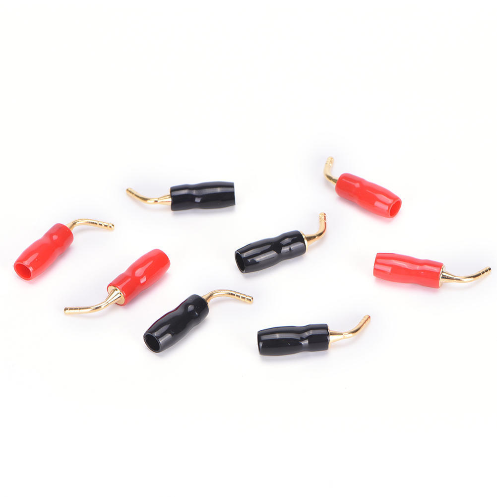 8Pcs 2Mm Audio Speaker Cable Pin Plug Banana Connector Screw For Hifi