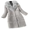Sheep Shearing Autumn and Winter Women's New Imitation Fur Integrated Imitation Fox Fur Collar Wool Coat Coat Medium and Long